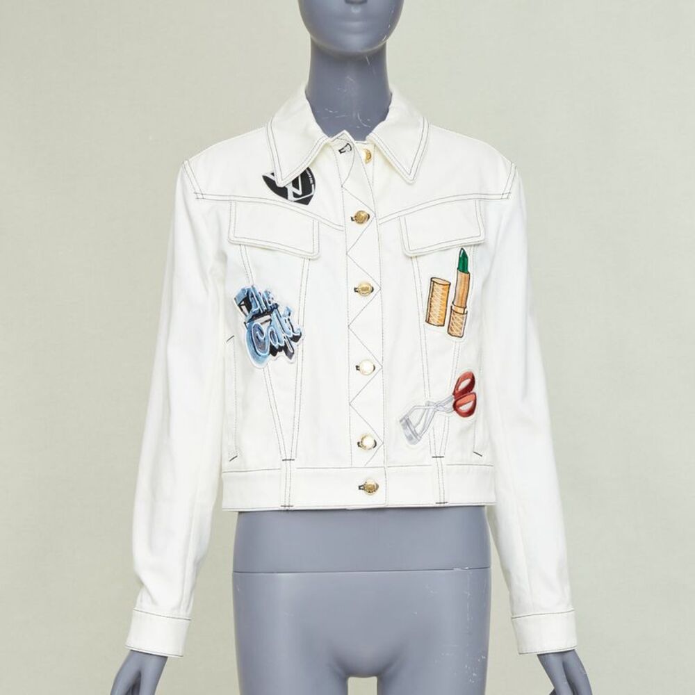 Louis Vuitton Denim Embroidered Coat